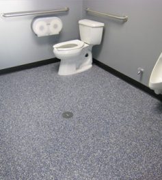 Commercial bathroom flooring