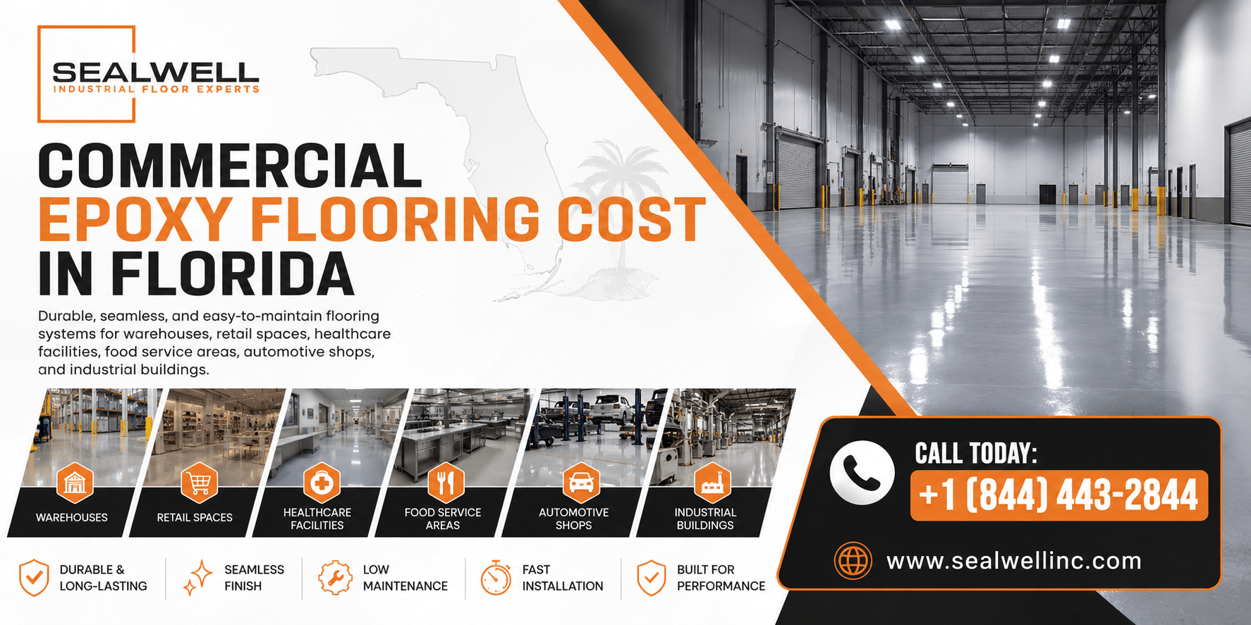 Commercial Epoxy Floor Cost per Square Foot in Florida