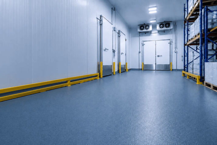 Cold storage and freezer areas floor coatings